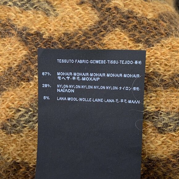 H14321 Saint Laurent slp Saint Laurent Brown Leopard Wool Round Neck Long Sleeve - Picture 7 of 7